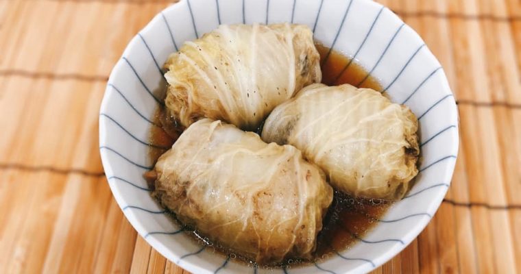 圧力鍋でやわらか 和風ロール白菜